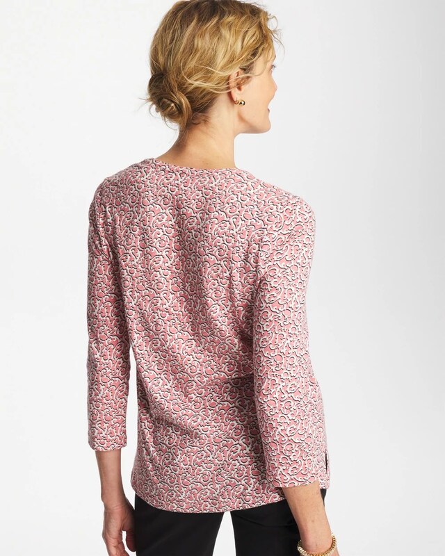 Cotton-Slub Splitneck Henley Tee - image 3